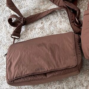 Calpak Hazelnut Baby stroller bag with stroller straps